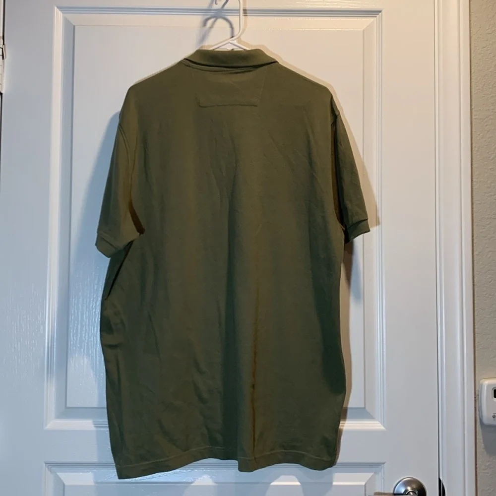 Chaps Ralph Lauren Avpcado Green Everyday Polo Shirt Size LT EUC #0775